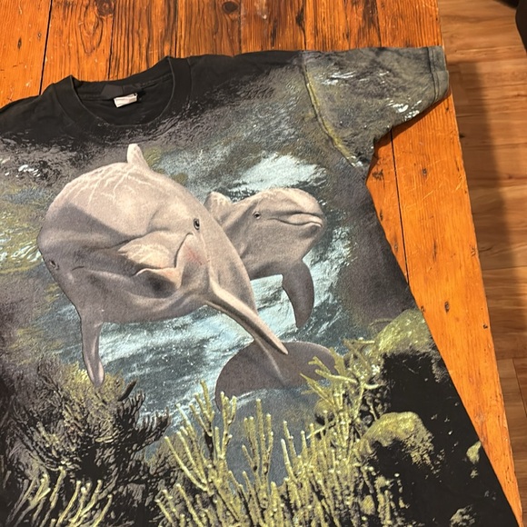 90’s Vintage Dolphin Graffic Tee - Picture 2 of 4